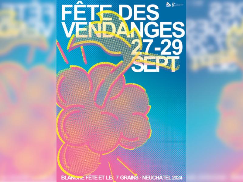 Une affiche imaginée par la jeunesse pour la Fête des vendanges
