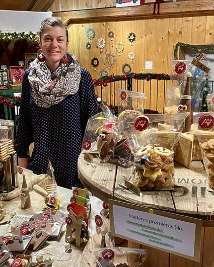 Maude Christen et ses biscuits soutenus par l’Aide suisse à la montagne