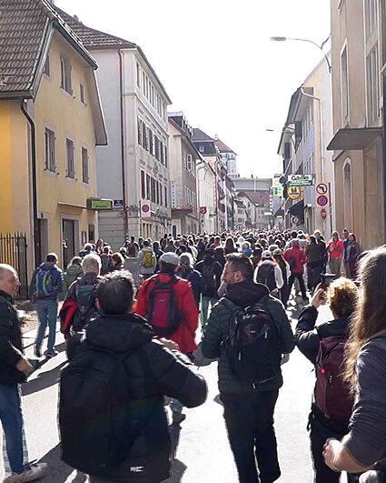 Caméra embarquée dans la Marche du 1er Mars