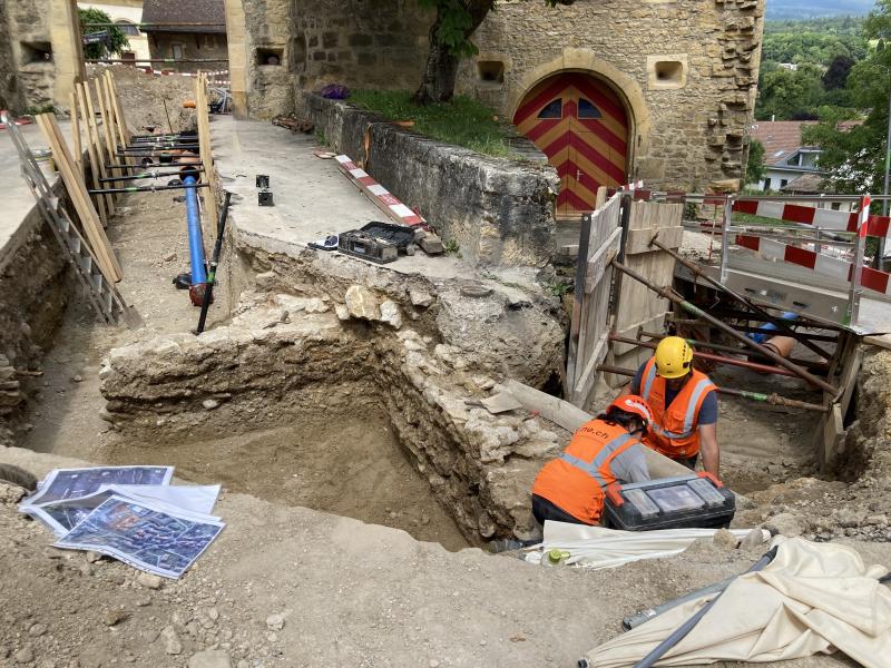 Fouilles à Colombier : des murs de la villa gallo-romaine font leur apparition