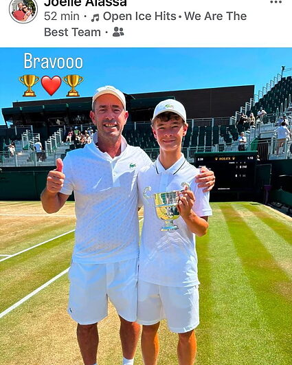 Tennis: un jeune prévôtois qui s’entraîne aux Cadolles remporte Wimbledon en M14