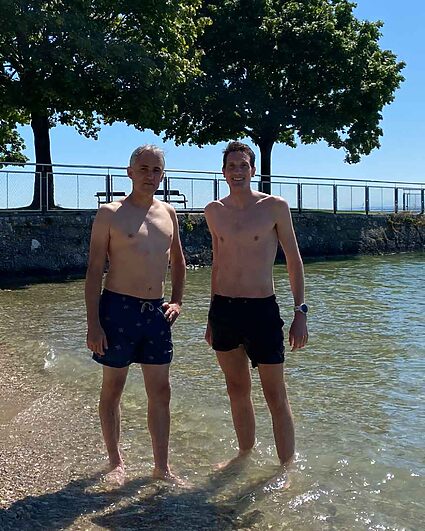 Une baignade bien méritée au Pavillon des Bains avec Jérôme Longaretti